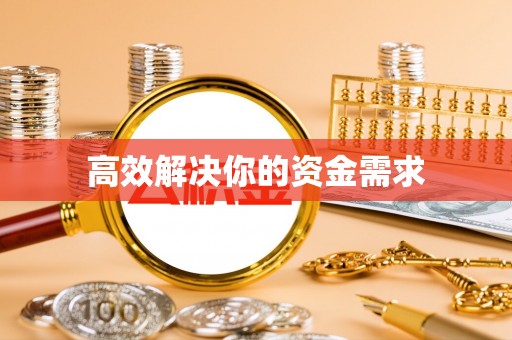 孟村高效解决你的资金需求