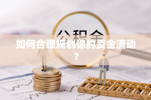 孟村如何合理规划你的资金流动？