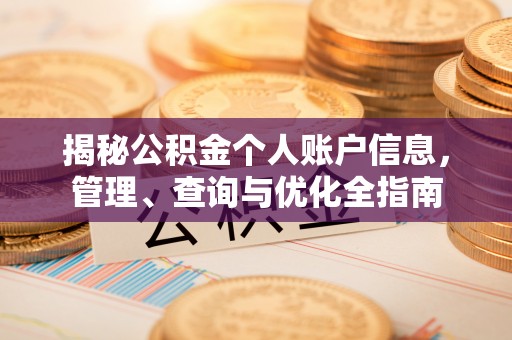 孟村揭秘公积金个人账户信息，管理、查询与优化全指南