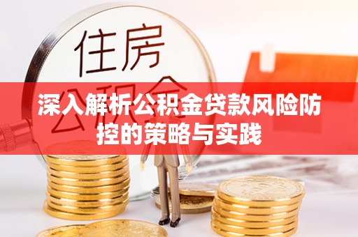 孟村深入解析公积金贷款风险防控的策略与实践