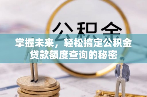 孟村掌握未来，轻松搞定公积金贷款额度查询的秘密