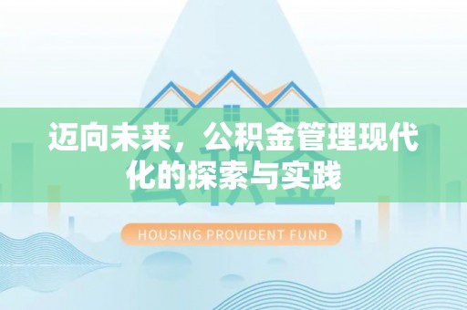 孟村迈向未来，公积金管理现代化的探索与实践