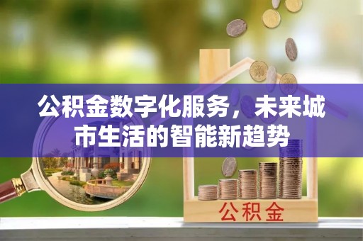 孟村公积金数字化服务，未来城市生活的智能新趋势