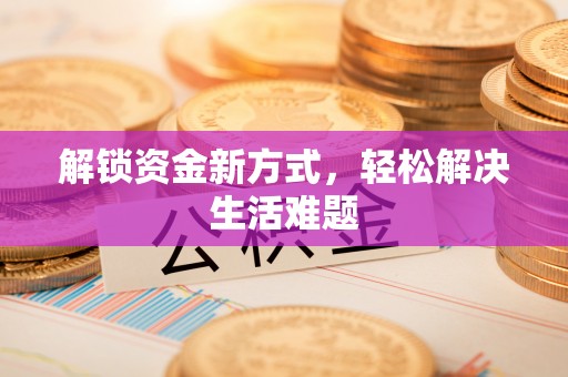 孟村解锁资金新方式，轻松解决生活难题