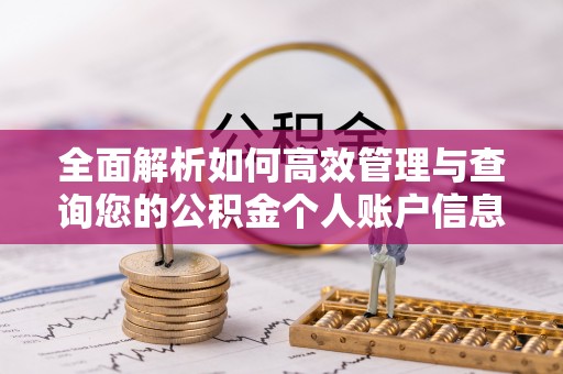 孟村全面解析如何高效管理与查询您的公积金个人账户信息