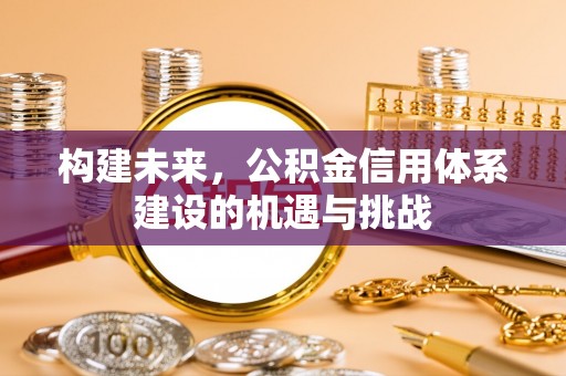 孟村构建未来，公积金信用体系建设的机遇与挑战