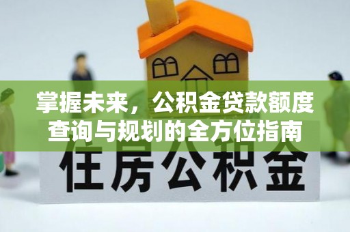 孟村掌握未来，公积金贷款额度查询与规划的全方位指南