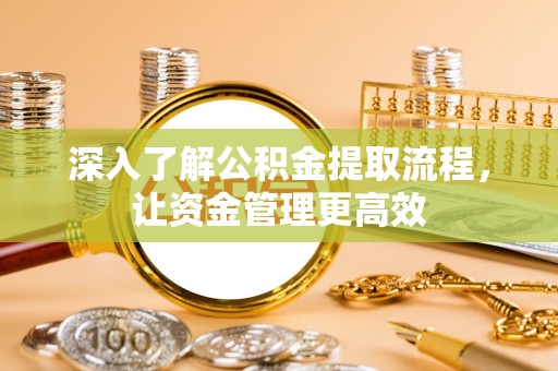 孟村深入了解公积金提取流程，让资金管理更高效