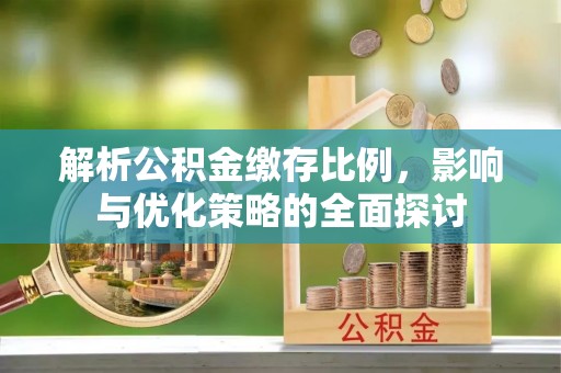 孟村解析公积金缴存比例，影响与优化策略的全面探讨