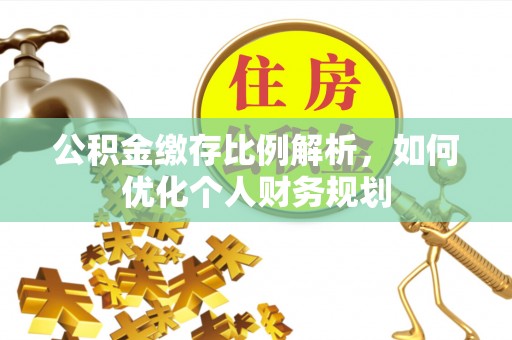 孟村公积金缴存比例解析，如何优化个人财务规划