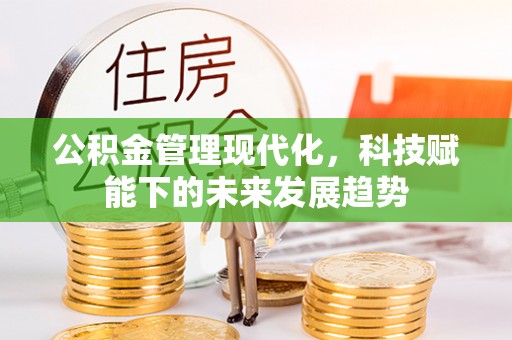 孟村公积金管理现代化，科技赋能下的未来发展趋势