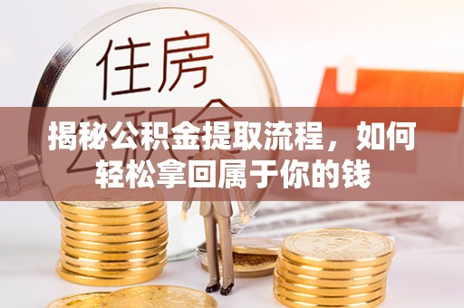 孟村揭秘公积金提取流程，如何轻松拿回属于你的钱
