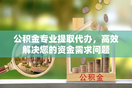 孟村公积金专业提取代办，高效解决您的资金需求问题