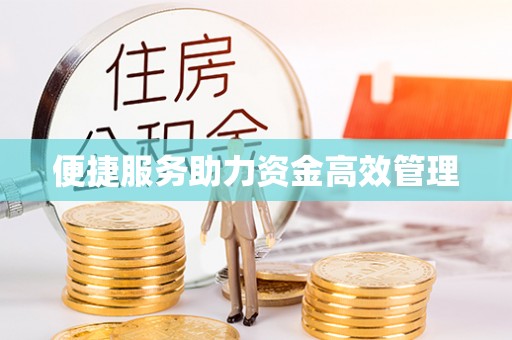 孟村便捷服务助力资金高效管理