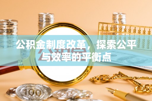 孟村公积金制度改革，探索公平与效率的平衡点